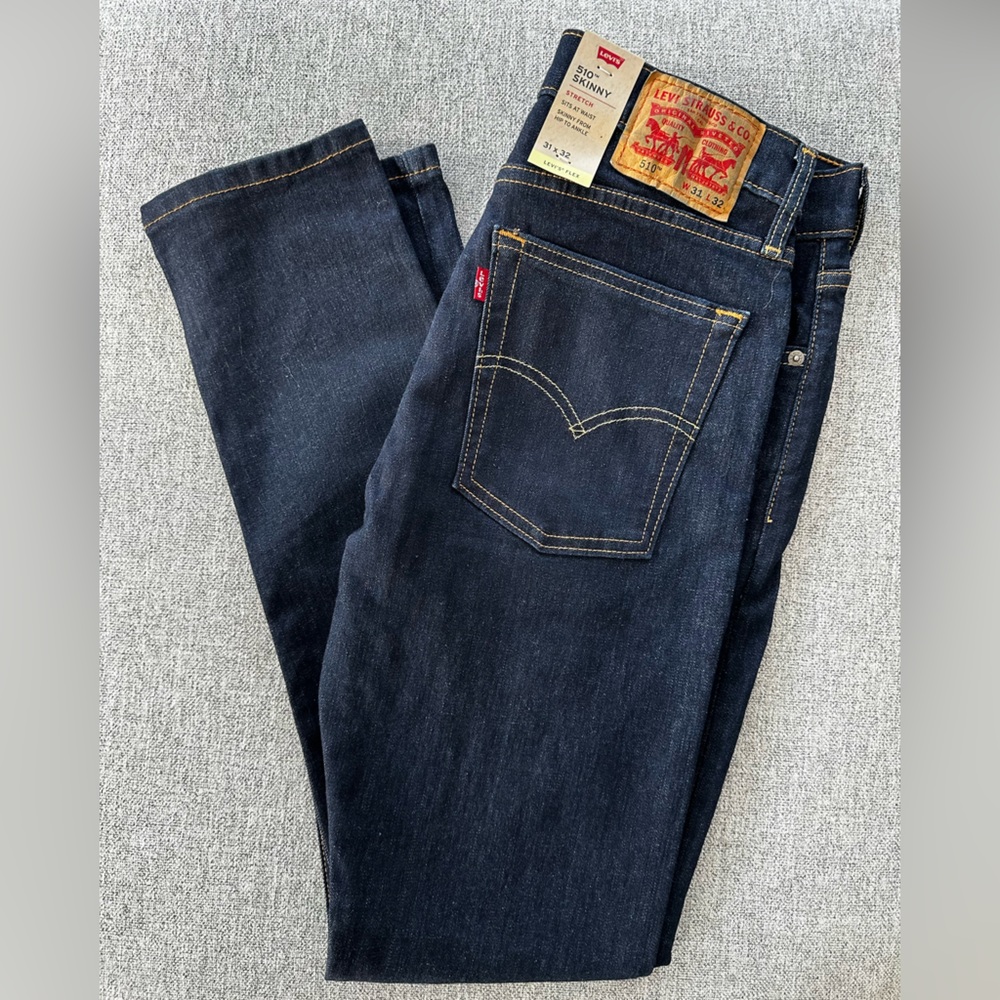 Levi's Men's Dark Blue 510 Skinny Jeans